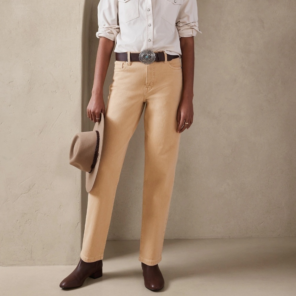 New Banana Republic STRAIGHT MINERAL DYE JEAN - Picture 1 of 6